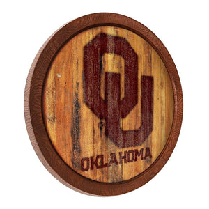 Oklahoma Sooners: Branded "Faux" Barrel Top Sign - The Fan-Brand