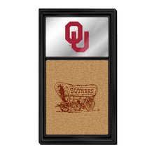 Load image into Gallery viewer, Oklahoma Sooners: Dual Logo - Mirrored Cork Note Board - The Fan-Brand