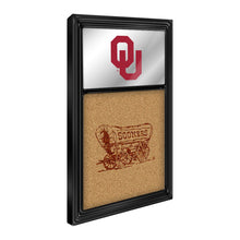 Load image into Gallery viewer, Oklahoma Sooners: Dual Logo - Mirrored Cork Note Board - The Fan-Brand