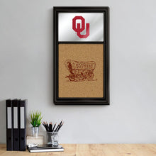 Load image into Gallery viewer, Oklahoma Sooners: Dual Logo - Mirrored Cork Note Board - The Fan-Brand