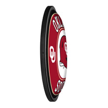 Load image into Gallery viewer, Oklahoma Sooners: Football - Round Slimline Lighted Wall Sign - The Fan-Brand