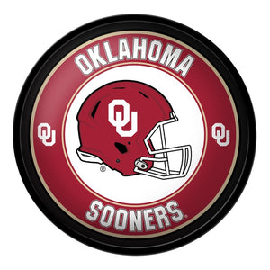 Oklahoma Sooners: Helmet - Modern Disc Wall Sign - The Fan-Brand