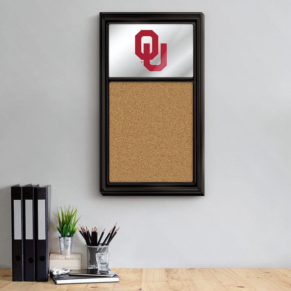 Oklahoma Sooners: Mirrored Cork Note Board - The Fan-Brand