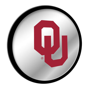 Oklahoma Sooners: Modern Disc Mirrored Wall Sign - The Fan-Brand