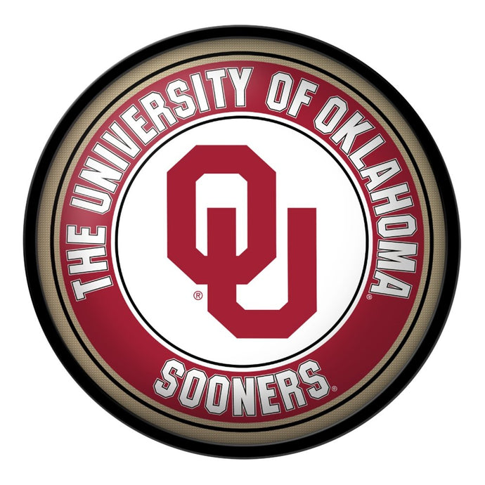 Oklahoma Sooners: Modern Disc Wall Sign - The Fan-Brand