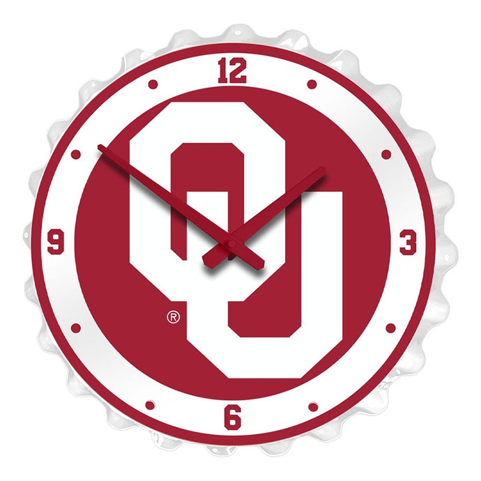 Oklahoma Sooners: OU - Bottle Cap Wall Clock - The Fan-Brand