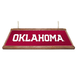 Oklahoma Sooners: Premium Wood Pool Table Light - The Fan-Brand