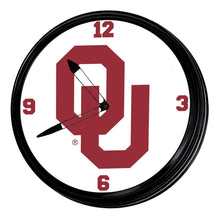 Load image into Gallery viewer, Oklahoma Sooners: Retro Lighted Wall Clock - The Fan-Brand