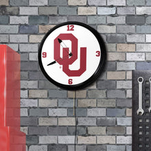 Load image into Gallery viewer, Oklahoma Sooners: Retro Lighted Wall Clock - The Fan-Brand