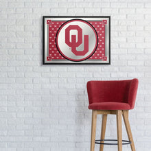 Load image into Gallery viewer, Oklahoma Sooners: Team Spirit - Framed Mirrored Wall Sign - The Fan-Brand