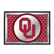 Load image into Gallery viewer, Oklahoma Sooners: Team Spirit - Framed Mirrored Wall Sign - The Fan-Brand