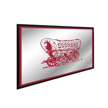 Load image into Gallery viewer, Oklahoma Sooners: Wagon - Framed Mirrored Wall Sign - The Fan-Brand