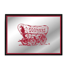 Load image into Gallery viewer, Oklahoma Sooners: Wagon - Framed Mirrored Wall Sign - The Fan-Brand