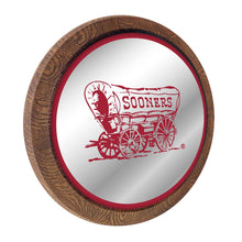 Load image into Gallery viewer, Oklahoma Sooners: Wagon - Mirrored Barrel Top Mirrored Wall Sign - The Fan-Brand