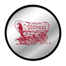 Load image into Gallery viewer, Oklahoma Sooners: Wagon - Modern Disc Mirrored Wall Sign - The Fan-Brand