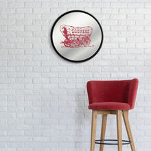 Load image into Gallery viewer, Oklahoma Sooners: Wagon - Modern Disc Mirrored Wall Sign - The Fan-Brand