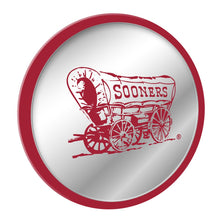 Load image into Gallery viewer, Oklahoma Sooners: Wagon - Modern Disc Mirrored Wall Sign - The Fan-Brand