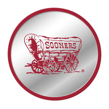 Load image into Gallery viewer, Oklahoma Sooners: Wagon - Modern Disc Mirrored Wall Sign - The Fan-Brand