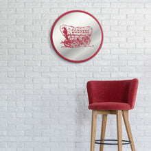 Load image into Gallery viewer, Oklahoma Sooners: Wagon - Modern Disc Mirrored Wall Sign - The Fan-Brand