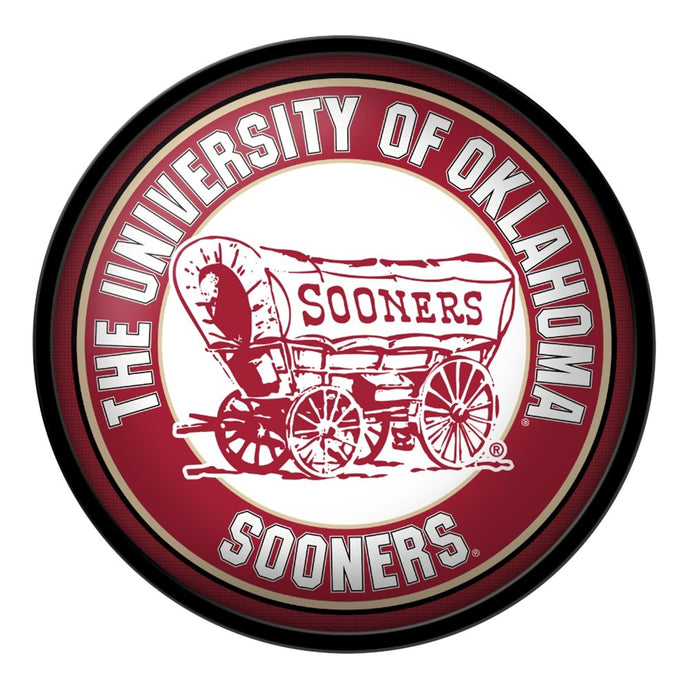 Oklahoma Sooners: Wagon - Modern Disc Wall Sign - The Fan-Brand