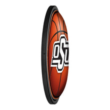 Load image into Gallery viewer, Oklahoma State Cowboys: Basketball - Round Slimline Lighted Wall Sign - The Fan-Brand