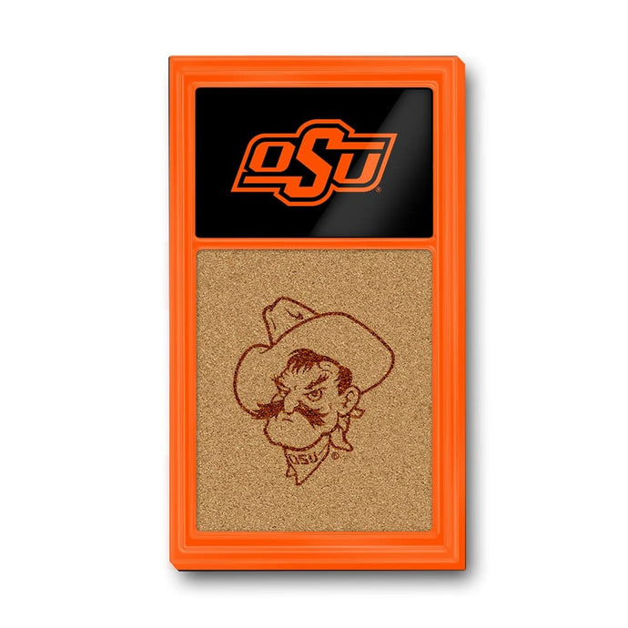 Oklahoma State Cowboys: Dual Logos - Cork Note Board - The Fan-Brand