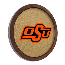 Load image into Gallery viewer, Oklahoma State Cowboys: &quot;Faux&quot; Barrel Framed Cork Board - The Fan-Brand