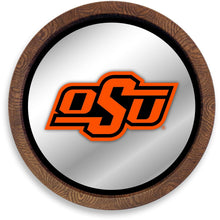 Load image into Gallery viewer, Oklahoma State Cowboys: &quot;Faux&quot; Barrel Top Mirrored Wall Sign - The Fan-Brand