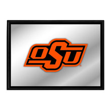 Load image into Gallery viewer, Oklahoma State Cowboys: Framed Mirrored Wall Sign - The Fan-Brand