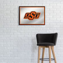 Load image into Gallery viewer, Oklahoma State Cowboys: Framed Mirrored Wall Sign - The Fan-Brand