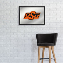 Load image into Gallery viewer, Oklahoma State Cowboys: Framed Mirrored Wall Sign - The Fan-Brand