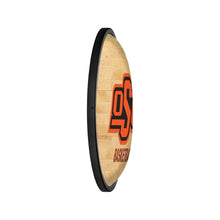 Load image into Gallery viewer, Oklahoma State Cowboys: Hardwood - Oval Slimline Lighted Wall Sign - The Fan-Brand