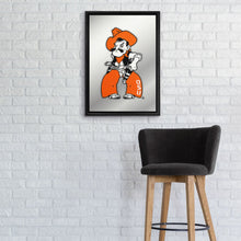 Load image into Gallery viewer, Oklahoma State Cowboys: Mascot - Framed Mirrored Wall Sign - The Fan-Brand