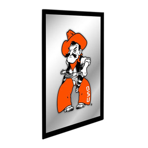 Oklahoma State Cowboys: Mascot - Framed Mirrored Wall Sign - The Fan-Brand