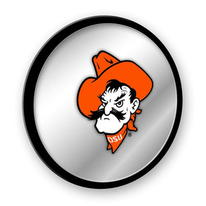 Oklahoma State Cowboys: Mascot - Modern Disc Mirrored Wall Sign - The Fan-Brand