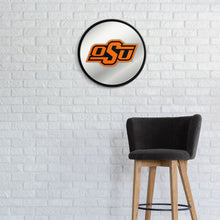 Load image into Gallery viewer, Oklahoma State Cowboys: Modern Disc Mirrored Wall Sign - The Fan-Brand