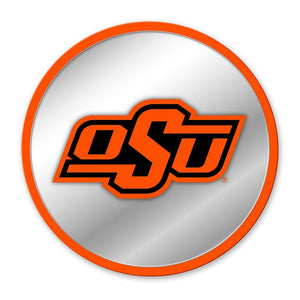 Oklahoma State Cowboys: Modern Disc Mirrored Wall Sign - The Fan-Brand