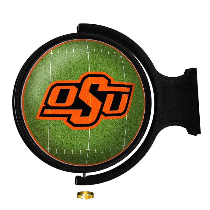 Oklahoma State Cowboys: On the 50 - Rotating Lighted Wall Sign - The Fan-Brand