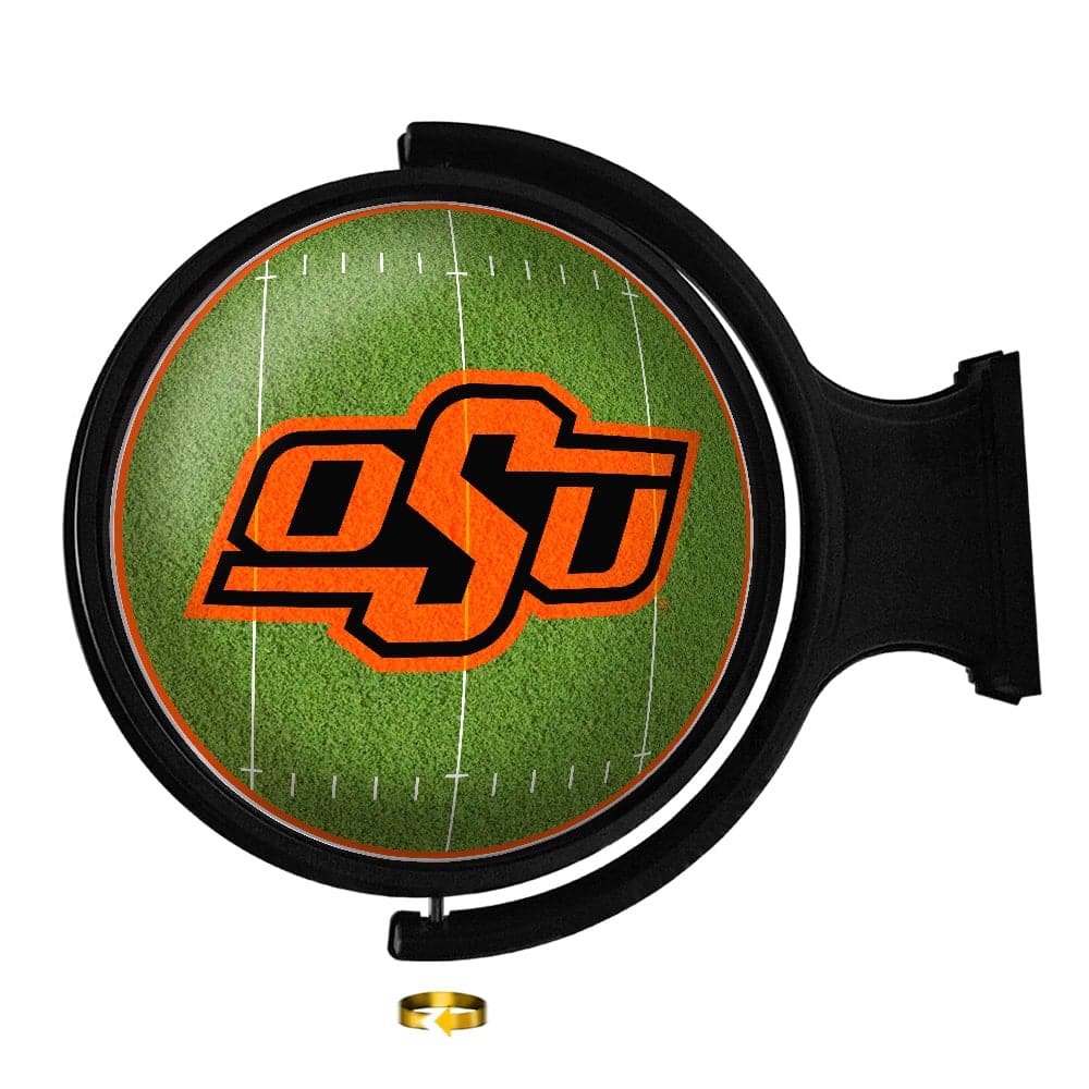 Oklahoma State Cowboys: On the 50 - Rotating Lighted Wall Sign - The Fan-Brand