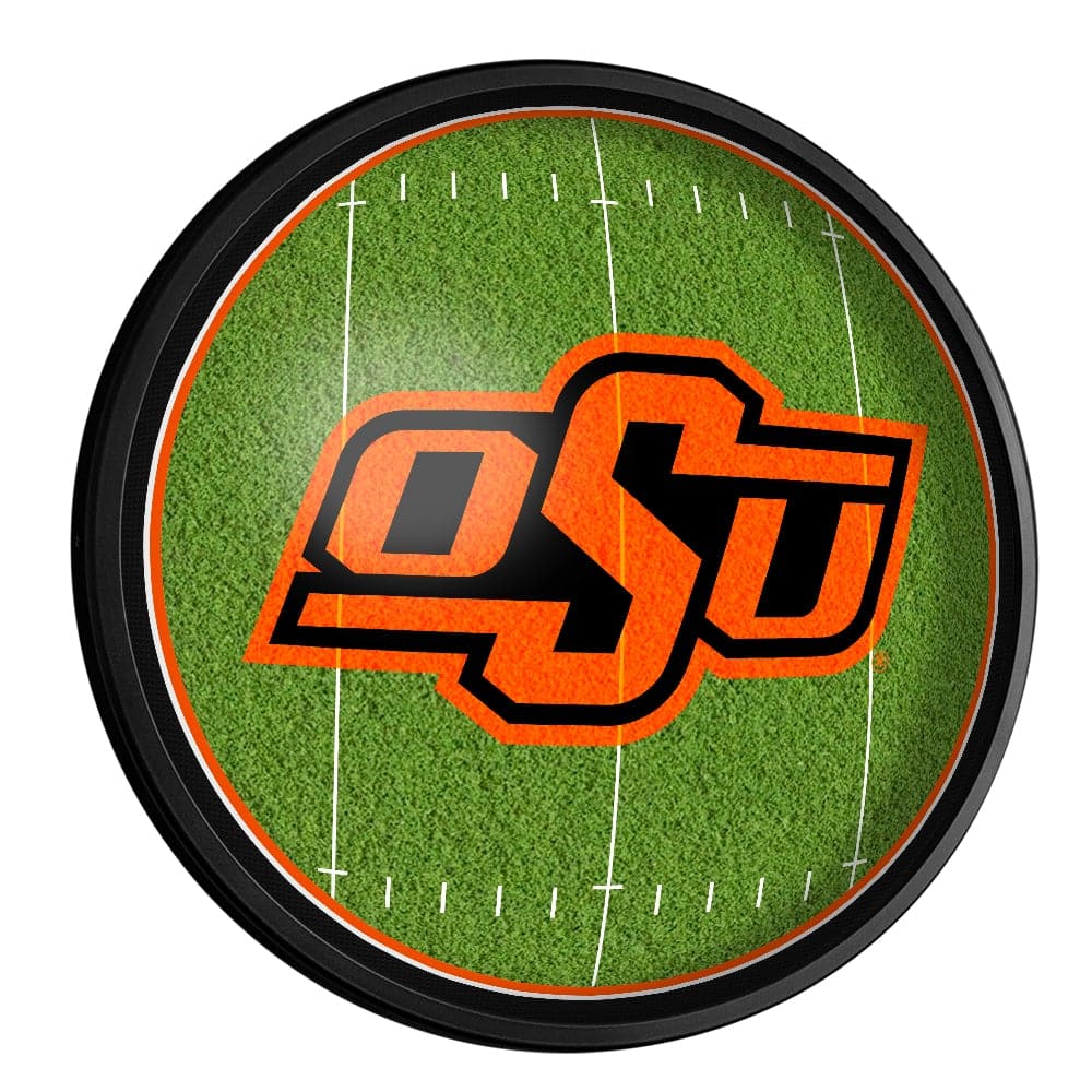 Oklahoma State Cowboys: On the 50 - Slimline Lighted Wall Sign - The Fan-Brand