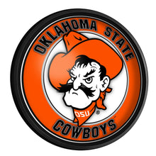 Load image into Gallery viewer, Oklahoma State Cowboys: Pete - Round Slimline Lighted Wall Sign - The Fan-Brand
