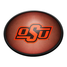 Load image into Gallery viewer, Oklahoma State Cowboys: Pigskin - Oval Slimline Lighted Wall Sign - The Fan-Brand