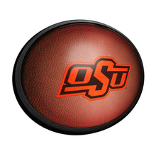 Load image into Gallery viewer, Oklahoma State Cowboys: Pigskin - Oval Slimline Lighted Wall Sign - The Fan-Brand
