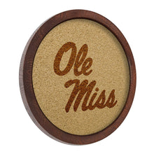 Load image into Gallery viewer, Ole Miss Rebels: &quot;Faux&quot; Barrel Framed Cork Board - The Fan-Brand