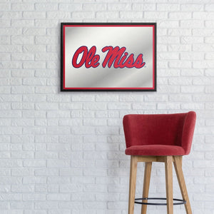 Ole Miss Rebels: Framed Mirrored Wall Sign - The Fan-Brand