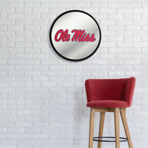 Ole Miss Rebels: Modern Disc Mirrored Wall Sign - The Fan-Brand