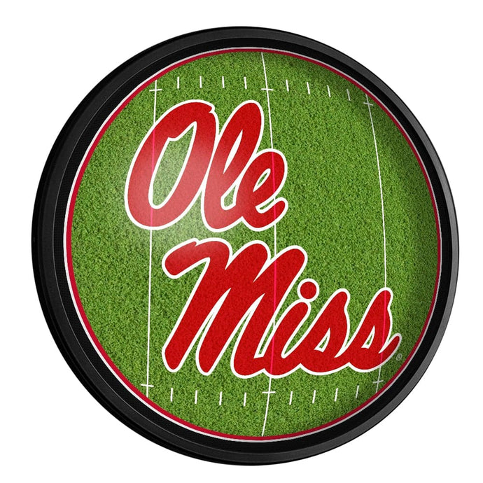 Ole Miss Rebels: On the 50 - Slimline Lighted Wall Sign - The Fan-Brand