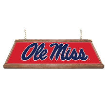 Load image into Gallery viewer, Ole Miss Rebels: Premium Wood Pool Table Light - The Fan-Brand
