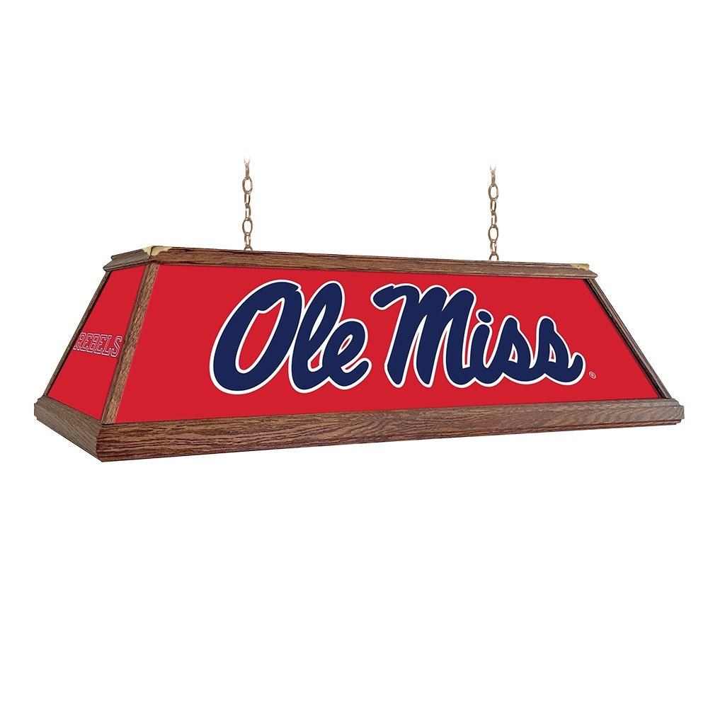 Ole Miss Rebels: Premium Wood Pool Table Light - The Fan-Brand