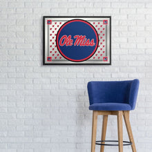 Load image into Gallery viewer, Ole Miss Rebels: Team Spirit - Framed Mirrored Wall Sign - The Fan-Brand